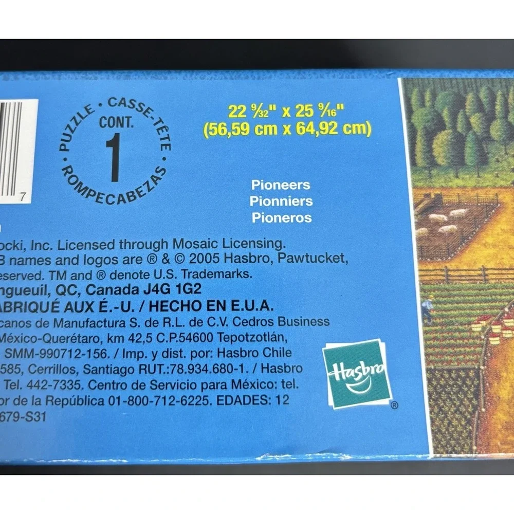 Charles Wysocki Pioneers Jigsaw Puzzle 2005 Milton Bradley Americana 1000 Pc NEW